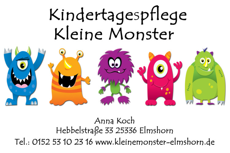 Kindertagespflege Kleine Monster in Elmshorn Kindertagespflege Kleine Monster in Elmshorn